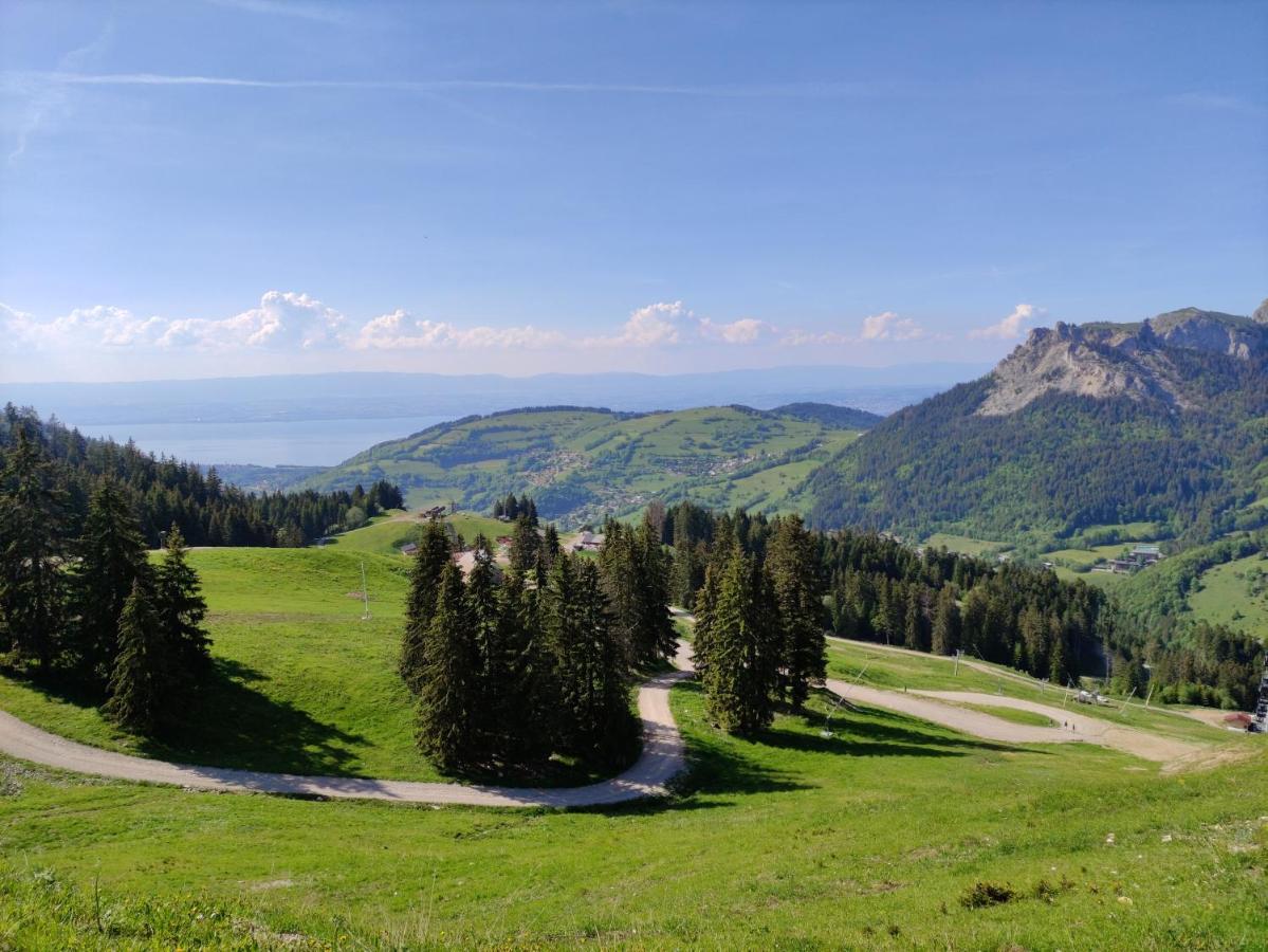 Appartement T2 A Bernex Avec Wifi, Vue Sur Montagne Exterior foto